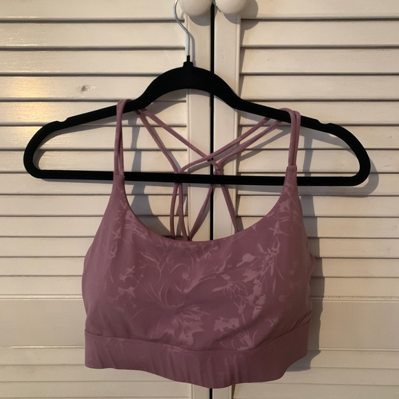 ZYIA Light Lilac Floral Double Strap Bra(L) & matching Pocket Hi-Rise Capri(12)) - Picture 7 of 10